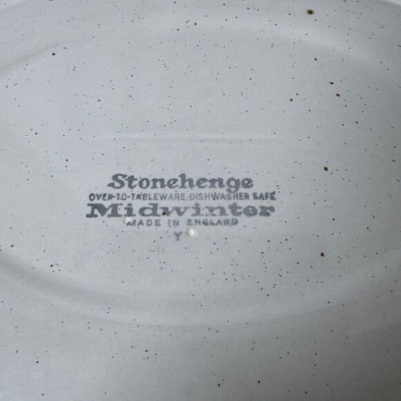 Vtg Midwinter Stonehenge 12” Oval Serving Platter Stoneware England Oven- Table - Picture 4 of 6